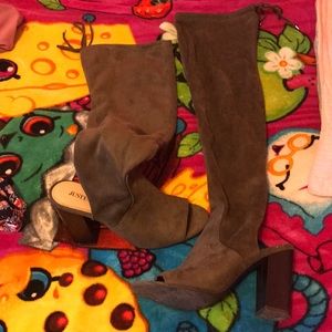 Thigh Boots open toe hills